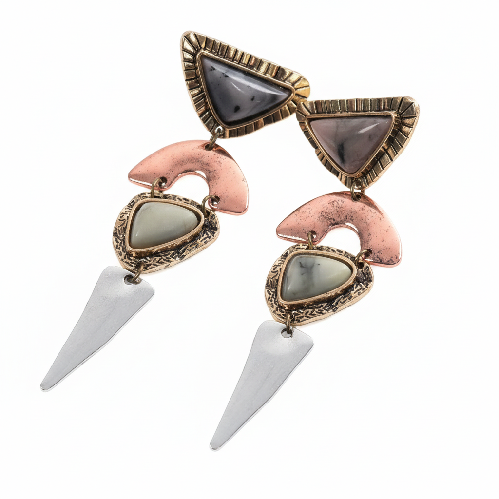 Colorful Geometric earrings