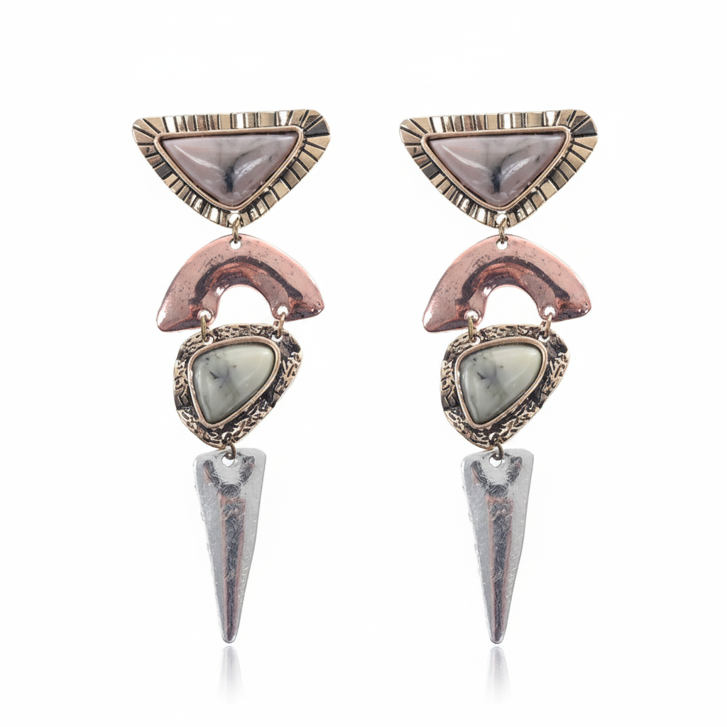 Colorful Geometric earrings