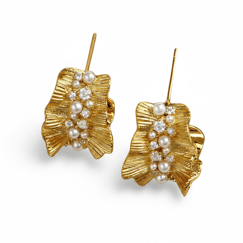 Plissé earrings