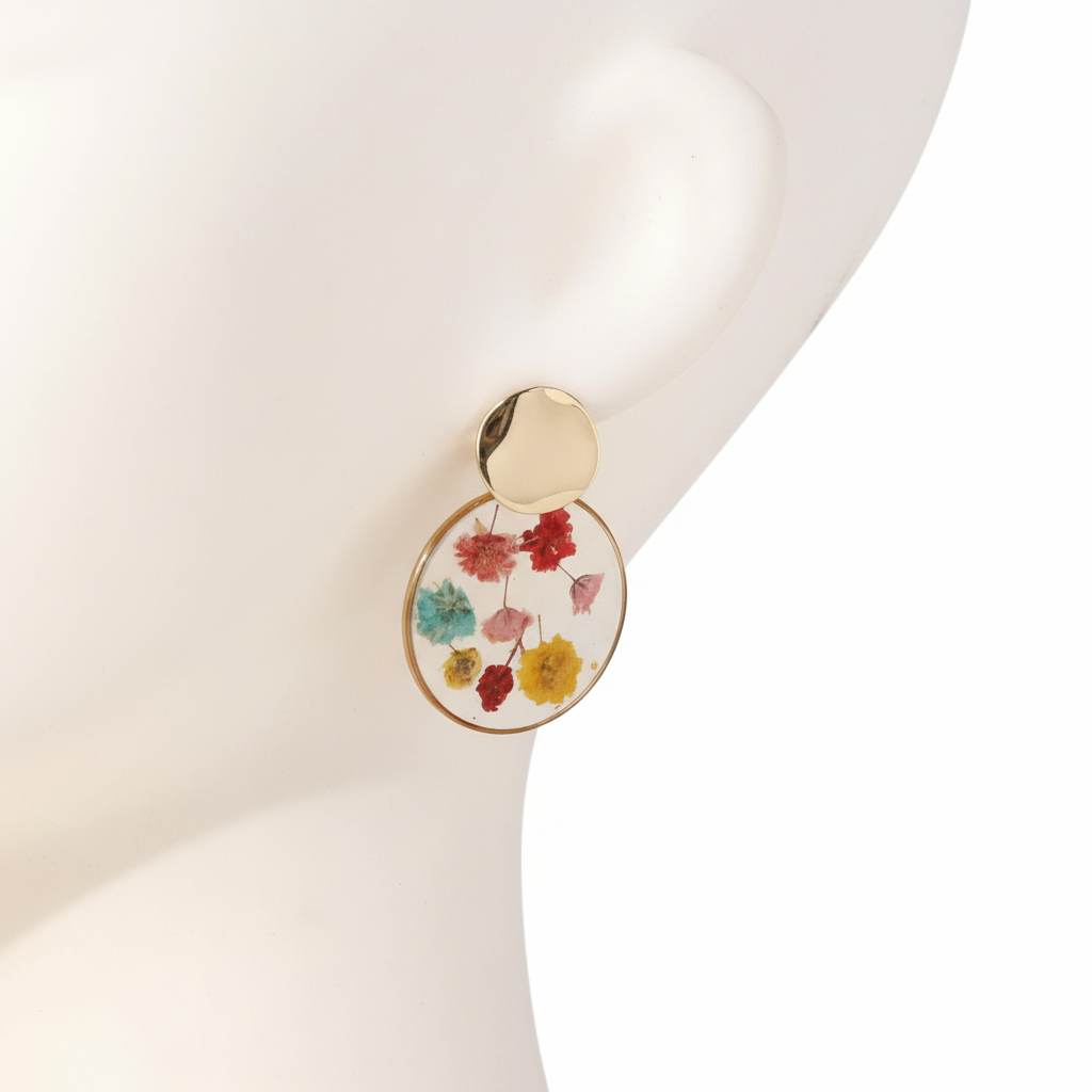 Transparent earrings