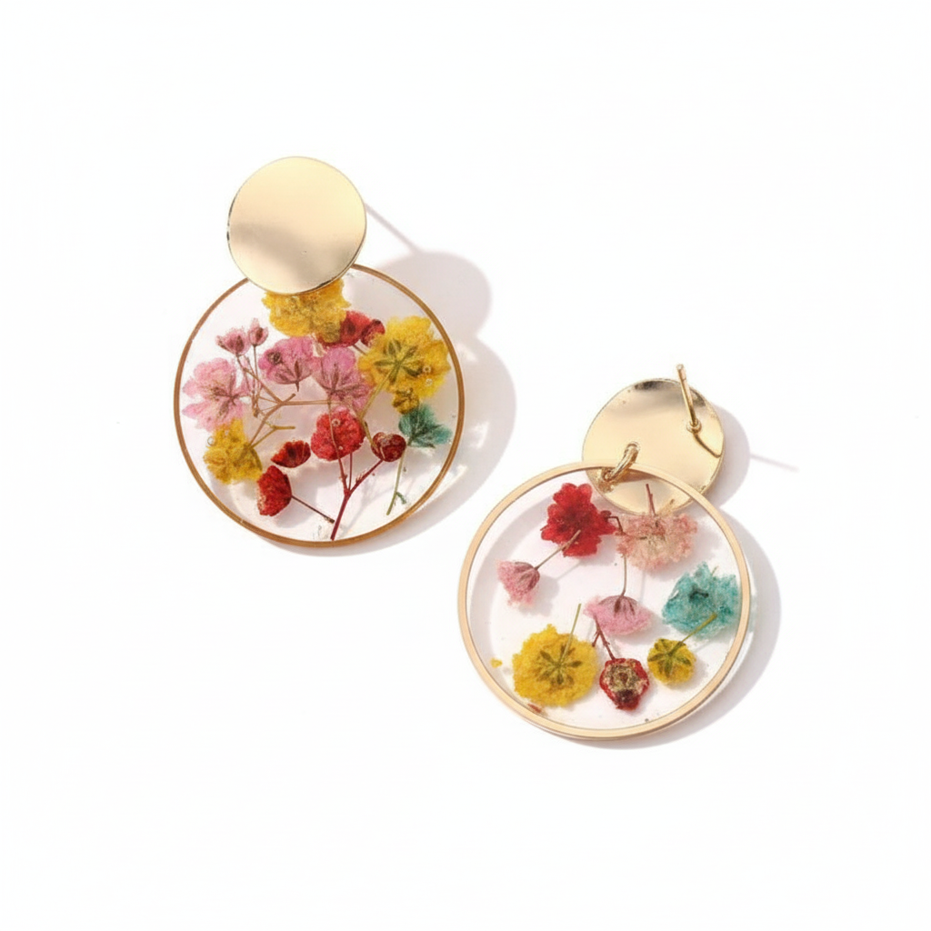 Transparent earrings