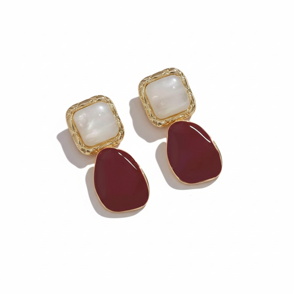 Blood earrings