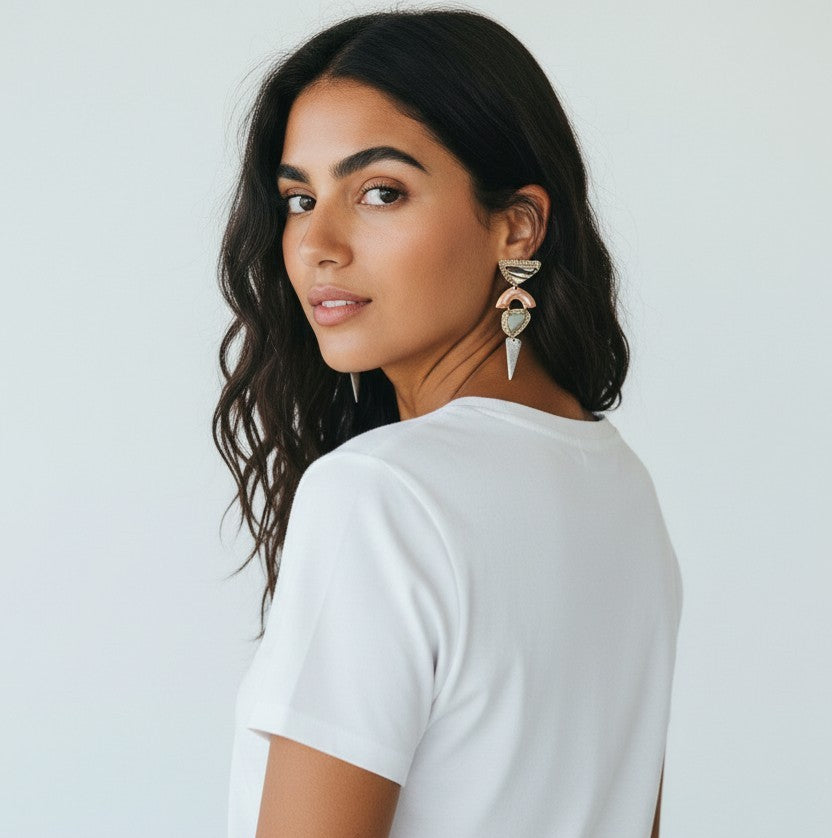 Colorful Geometric earrings
