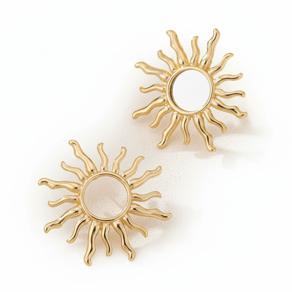 Sunflower earrings