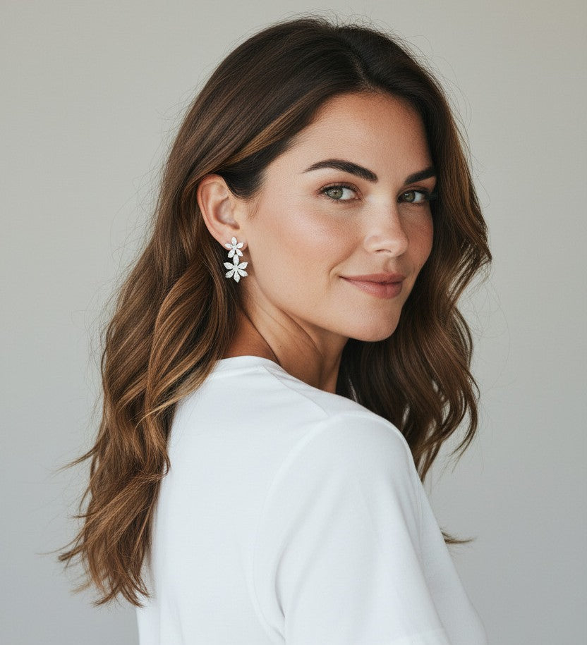 Rosy earrings
