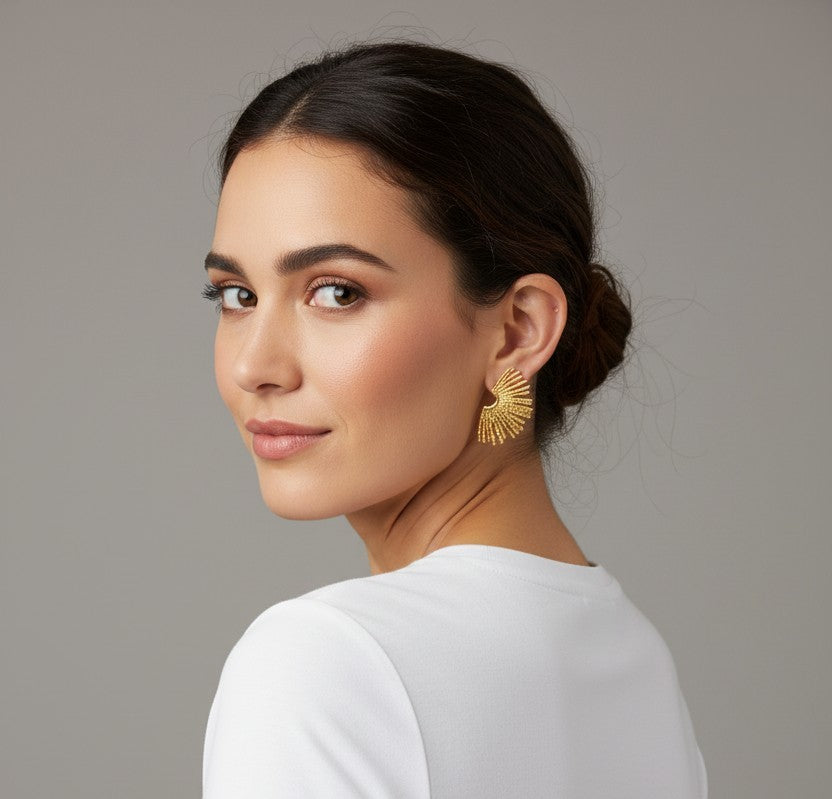 Half sun earrings