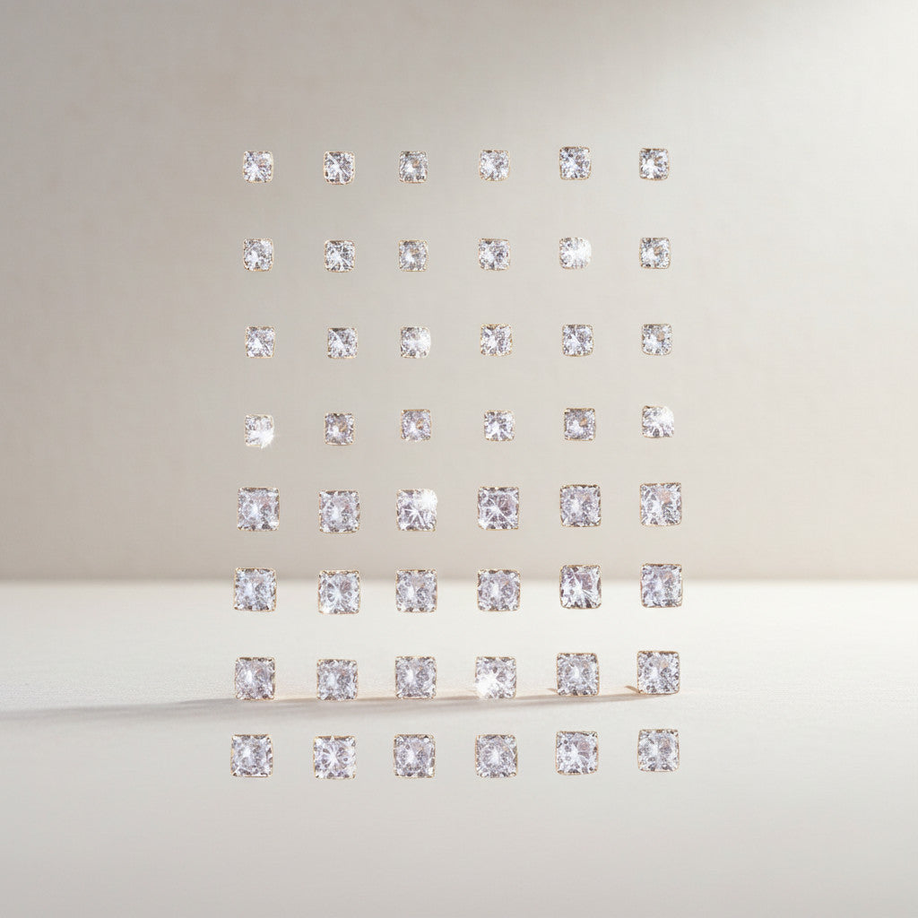 Square Stud Earrings