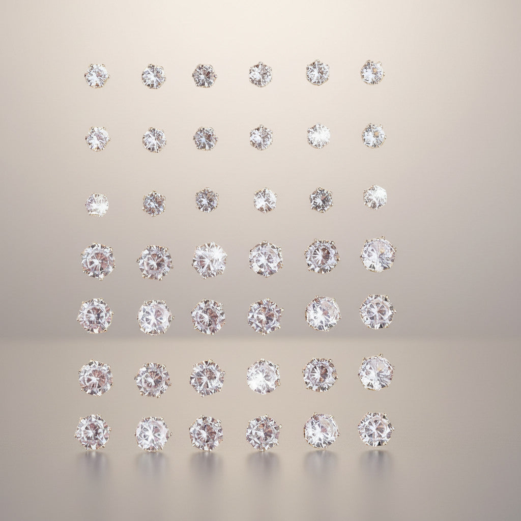 Round Stud Earrings
