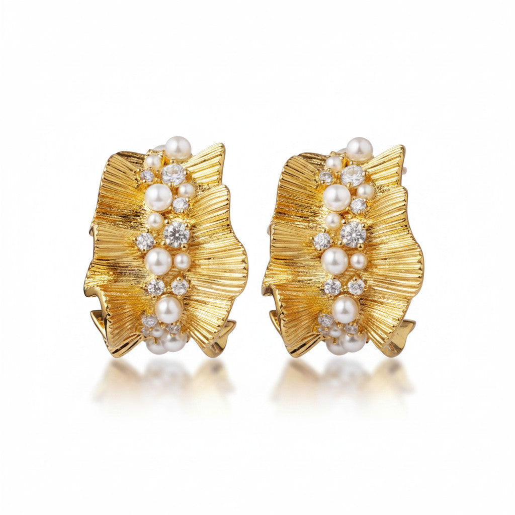 Plissé earrings