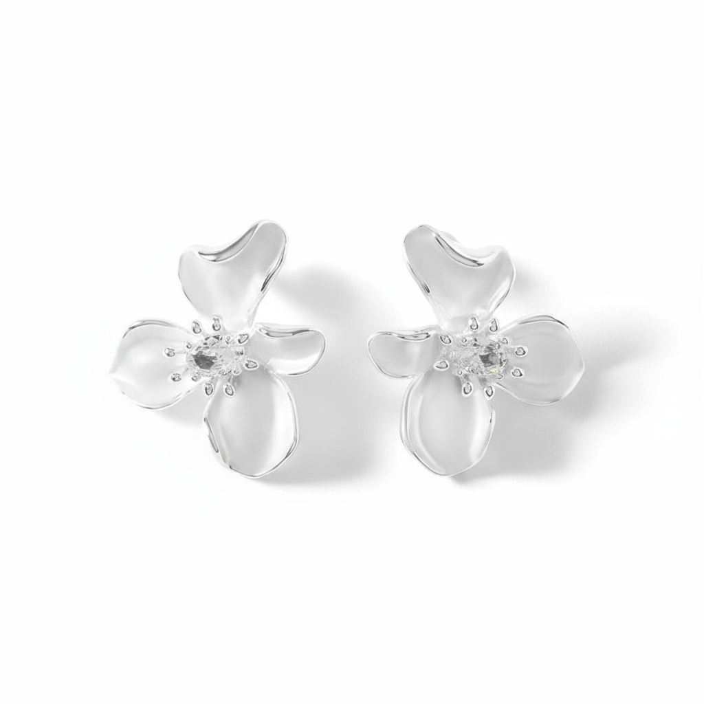 Flower earrings