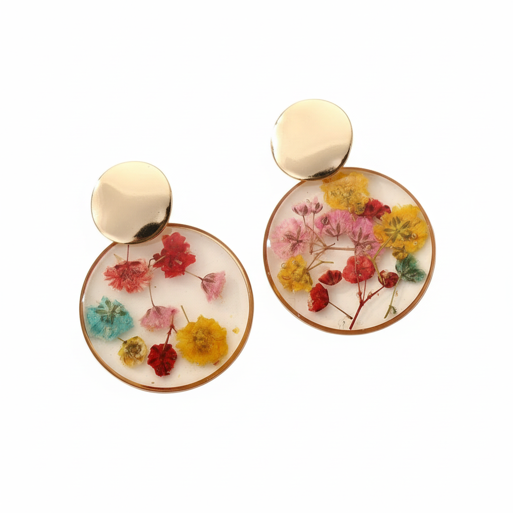 Transparent earrings