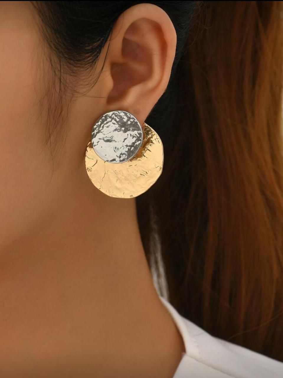 Full moon earrings