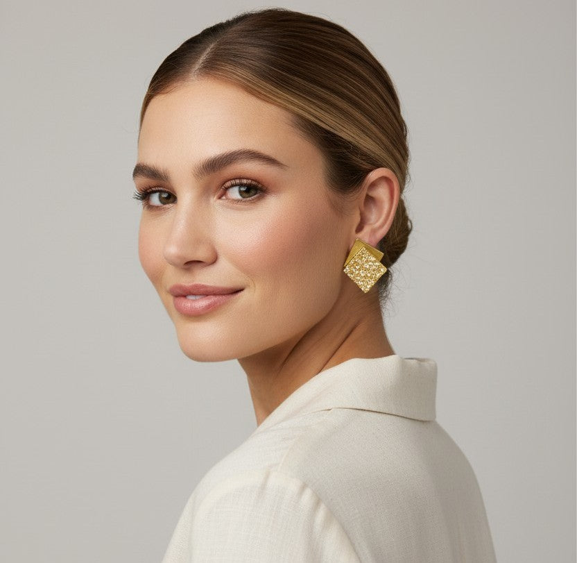 Square earrings
