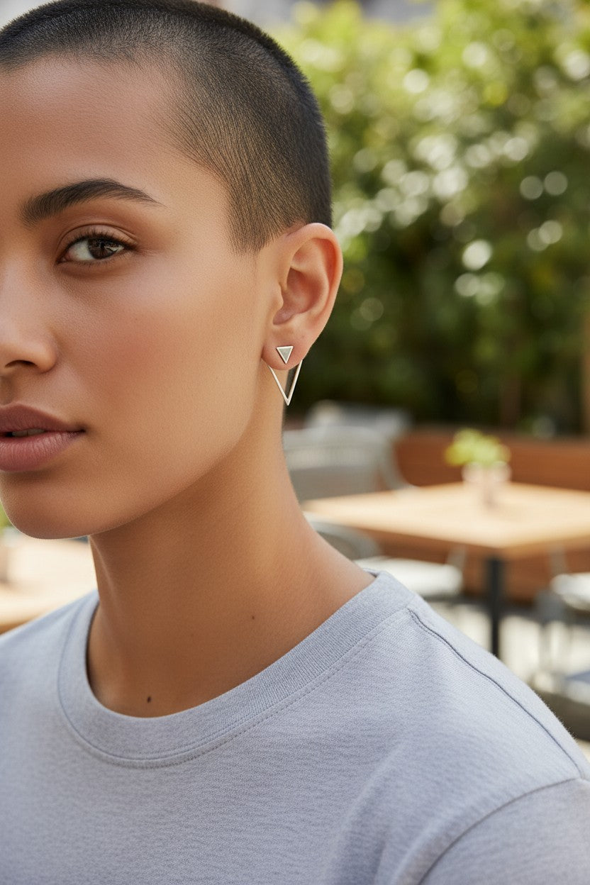 Mini Triangle earrings