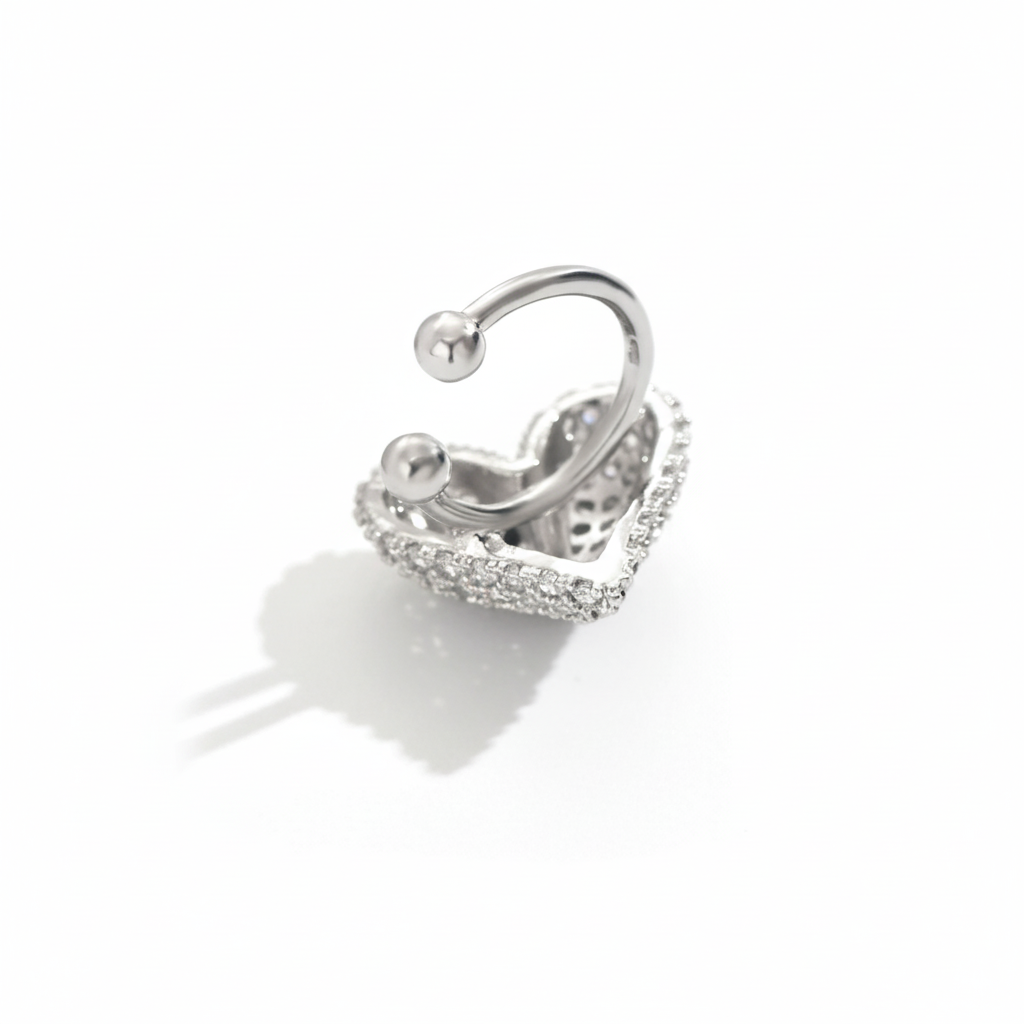 Heart earcuff