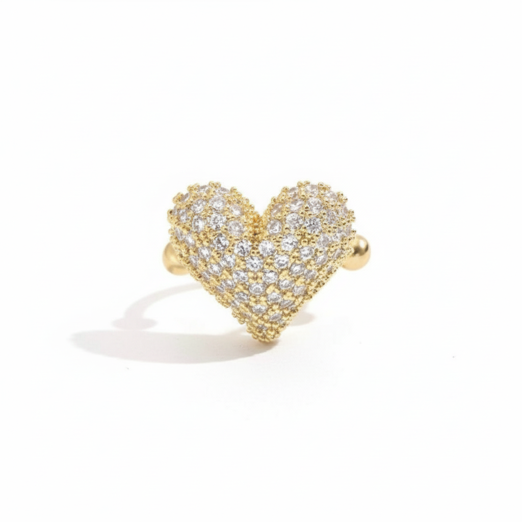 Heart earcuff