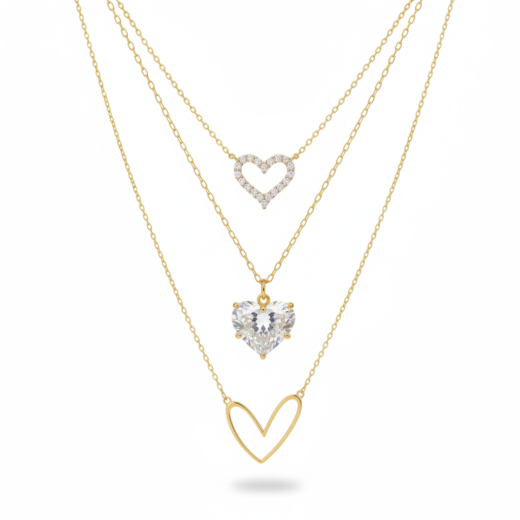 Hearts necklaces